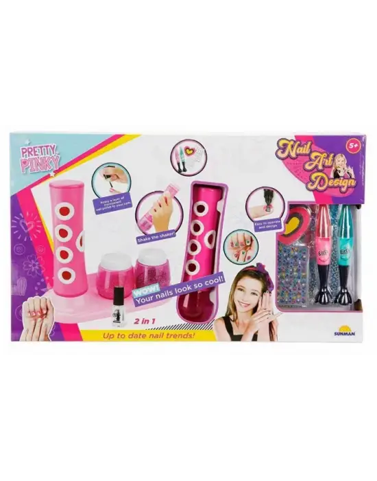 3847 Pretty Pinky 2in1 Tırnak Tasarım Seti -Sunman