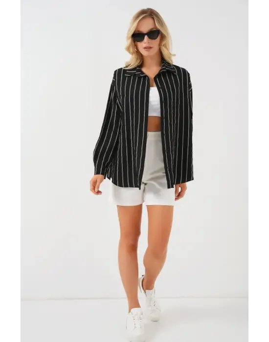 Minimal Oversize Uzun Gömlek