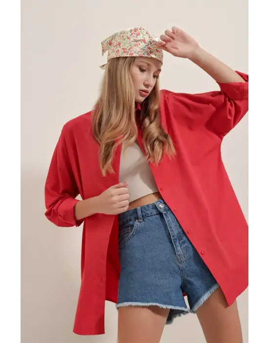 Modern Oversize Uzun Gömlek