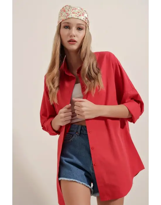 Modern Oversize Uzun Gömlek