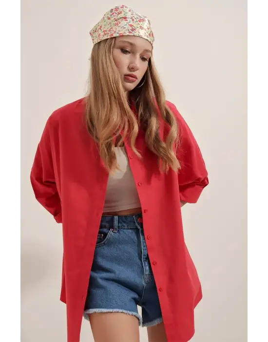 Modern Oversize Uzun Gömlek