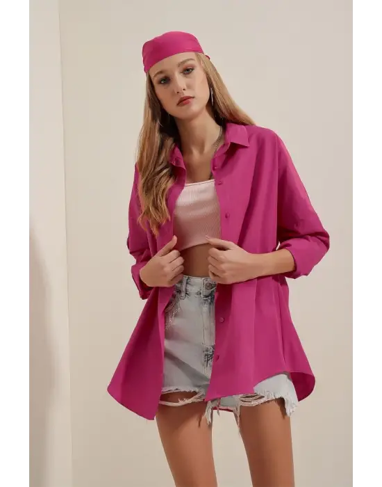 Cool Oversize Uzun Gömlek