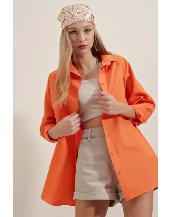 Göz Alıcı Oversize Uzun Gömlek