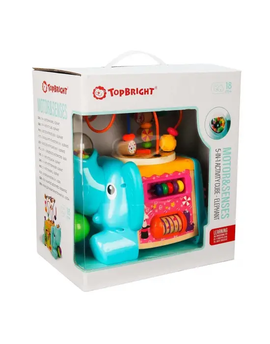 Omarı Çocuklar İçin Eğlenceli Aktivite Küpü - 5 İN 1