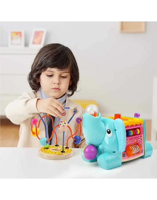 Omarı Çocuklar İçin Eğlenceli Aktivite Küpü - 5 İN 1