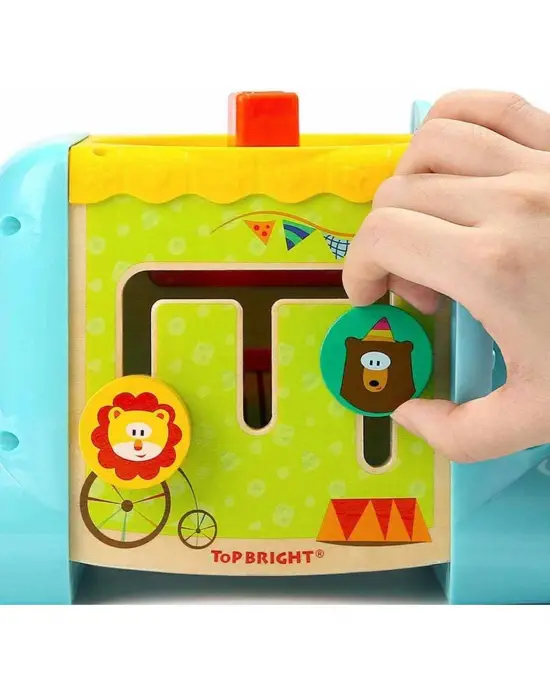 3906 SUN-Tahta Oyuncaklar Aktivite Küpü 5 İN 1