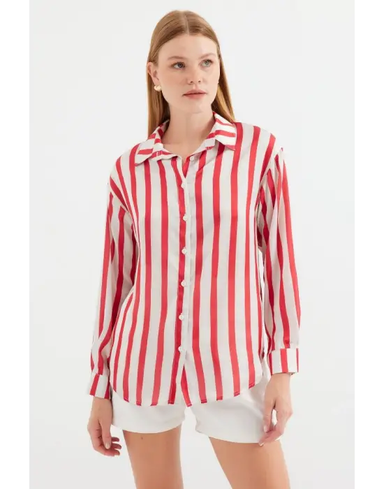 Modern Saten Gömlek