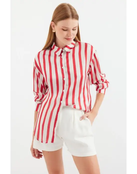 Modern Saten Gömlek