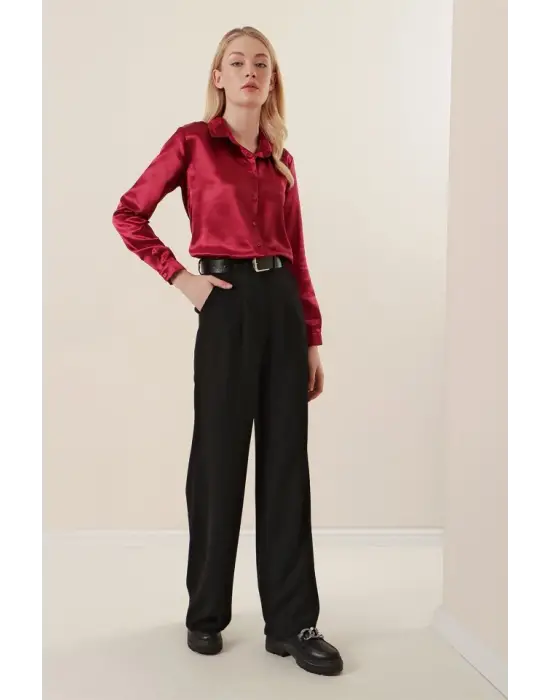 Modern Saten Gömlek