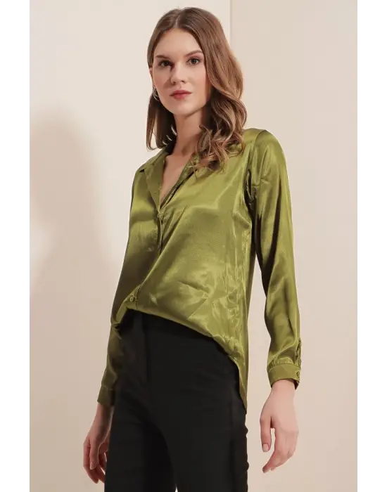 Modern Saten Gömlek