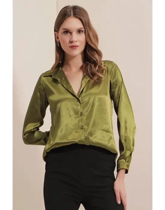 Modern Saten Gömlek