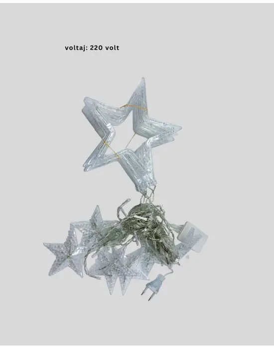 3x3 Metre Yıldız Peri Led Perde Işık Romantik Dekorasyon