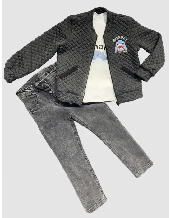 Modern Pilot Montlu 4-5-6 Yaş Erkek Çocuk Takımı