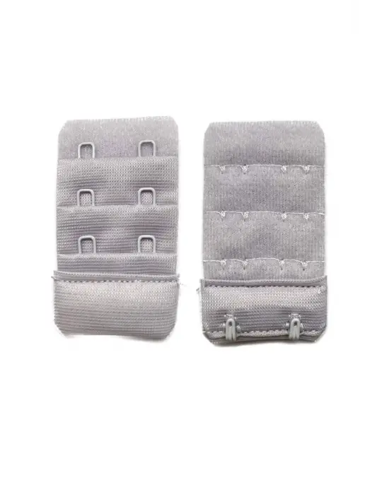 Omarı Agraf Sütyen Uzatma Kopçası Seti - 4 Adet Siyah Beyaz Ten Gri