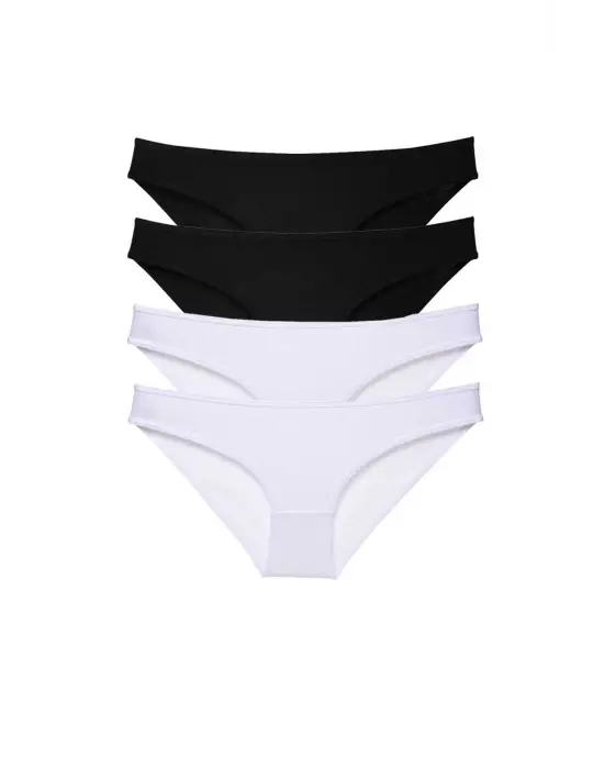 Çarpıcı 4 Adet Kadın Slip Külot Seti