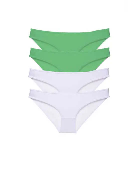 Çarpıcı Likralı Kadın Slip Seti