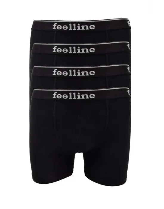 Modern Siyah Pamuklu Erkek Boxer