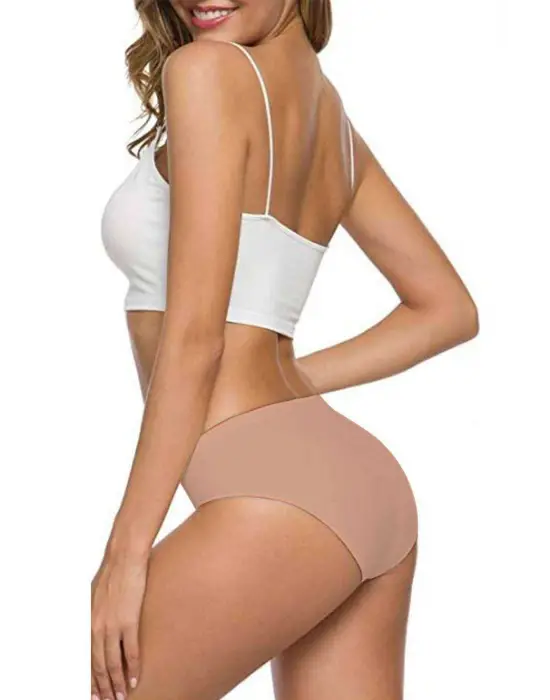 Esnek Dikişsiz Kadın Lazer Kesim Külot