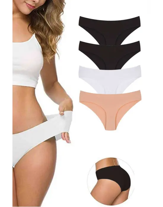 Esnek Dikişsiz Kadın Lazer Kesim Külot