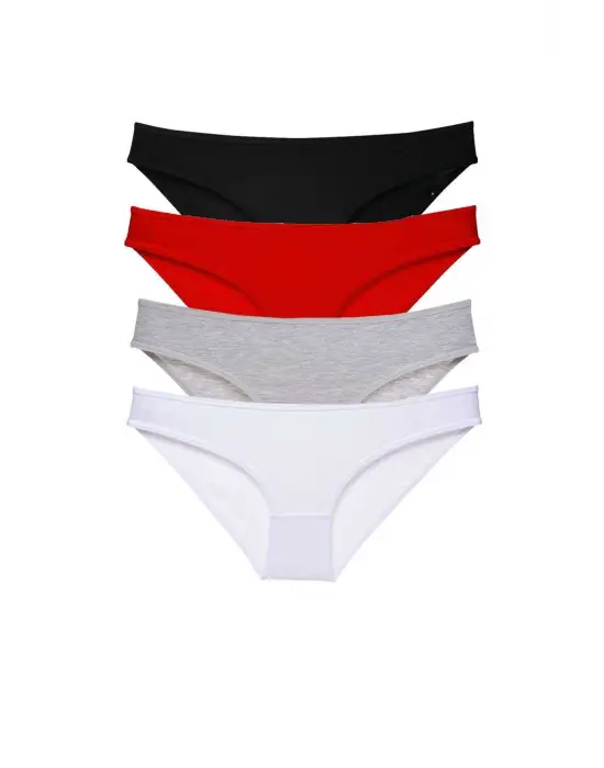 Şık 4 Adet Kadın Slip Külot Seti