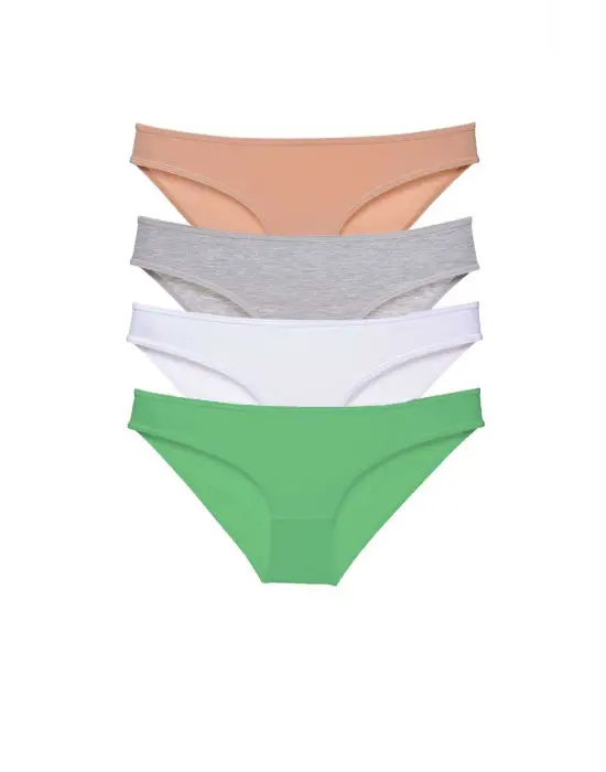 Çarpıcı Likralı Kadın Slip Külot Seti