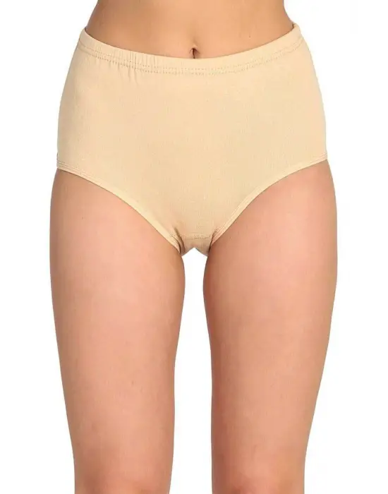 4 Adet Tutku Kadın Yüksek Bel   Kalın Lastik Külot S12