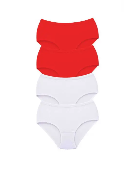 4 Adet Tutku Kadın Yüksek Bel   Kalın Lastik Külot S7