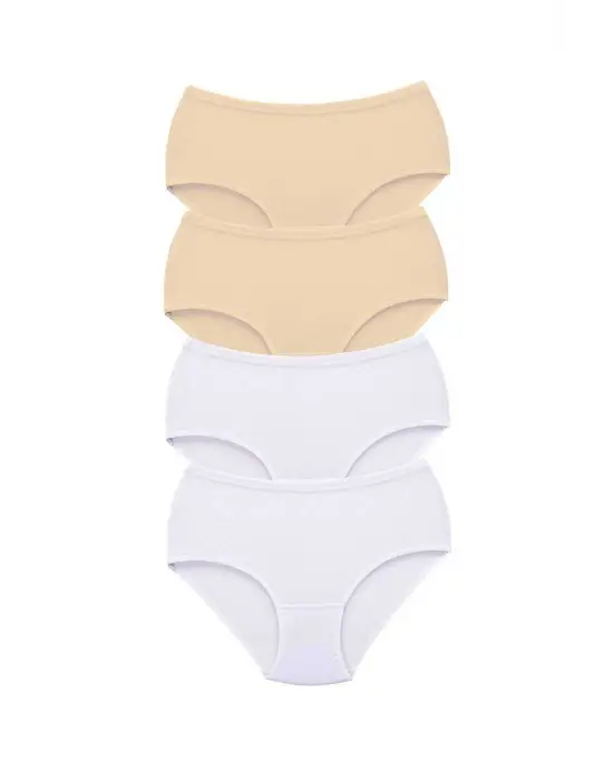 4 Adet Tutku Kadın Yüksek Bel   Kalın Lastik Külot S9