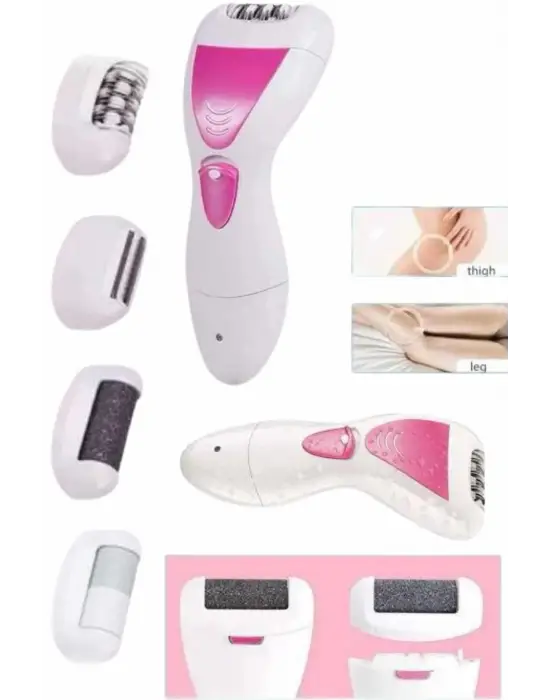 4 Başlıklı Bakım Cihazı Epilatör Tüy Alma Makinesi Topuk Törpüsü