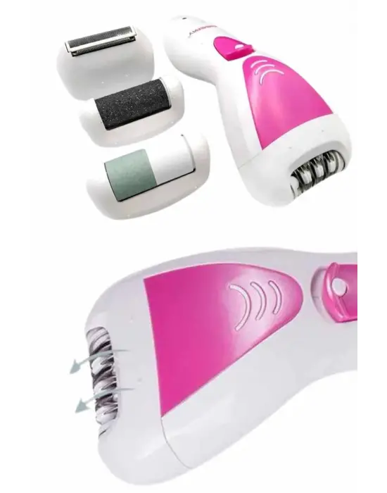 4 Başlıklı Bakım Cihazı Epilatör Tüy Alma Makinesi Topuk Törpüsü