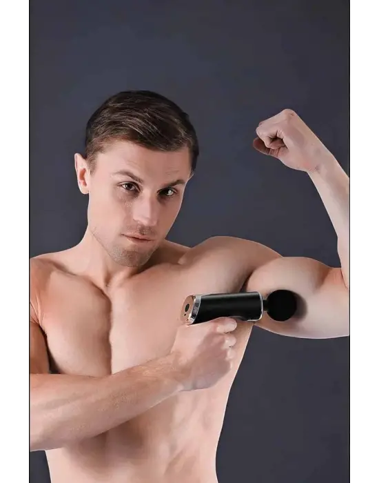 4 Başlıklı Darbeli Şarjlı Masaj Aleti Tabancası Kablosuz