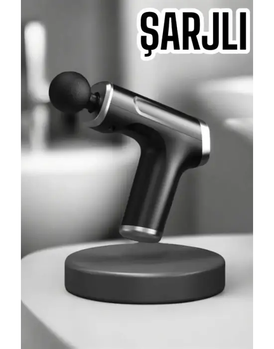 4 Başlıklı Darbeli Şarjlı Masaj Aleti Tabancası Kablosuz