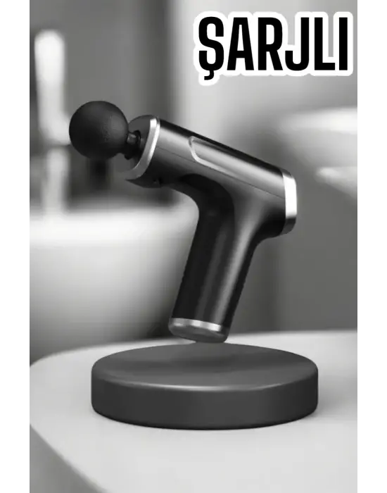 4 Başlıklı Darbeli Şarjlı Masaj Aleti Tabancası Kablosuz