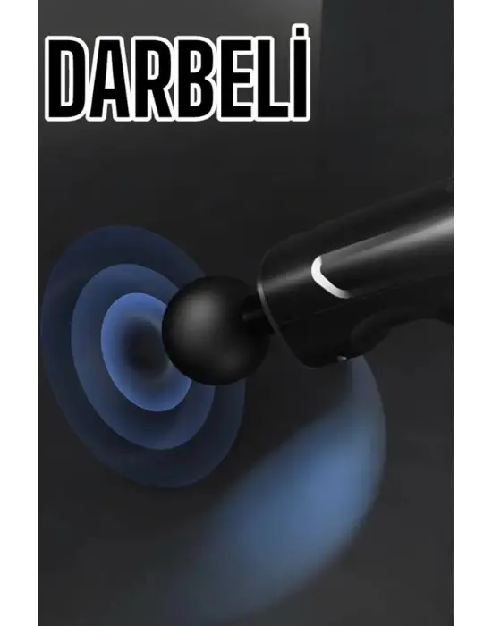 4 Başlıklı Darbeli Şarjlı Masaj Aleti Tabancası Kablosuz