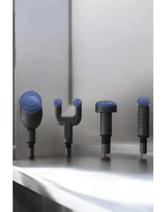 4 Başlıklı Darbeli Şarjlı Masaj Aleti Tabancası Kablosuz