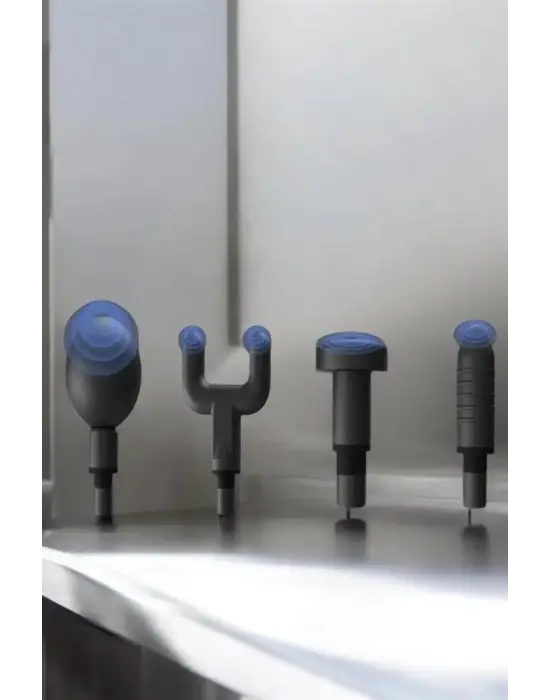 4 Başlıklı Darbeli Şarjlı Masaj Aleti Tabancası Kablosuz