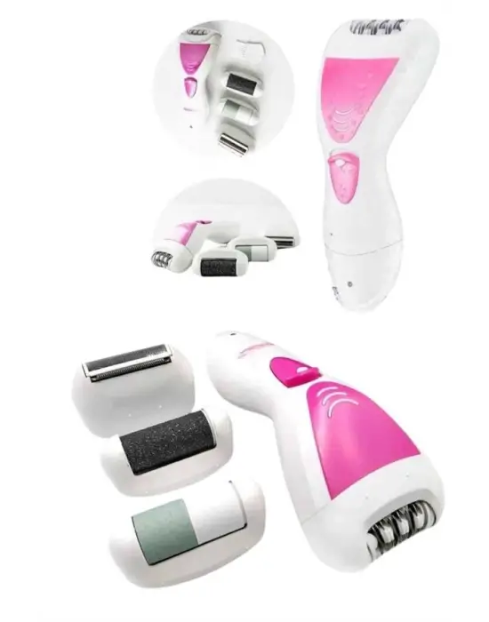 4 Başlıklı Lazer Öncesi Kısaltma Epilasyon Aleti Epilatör Çok Amaçlı
