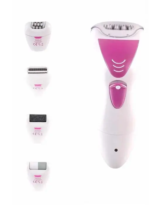 4 Başlıklı Lazer Öncesi Kısaltma Epilasyon Aleti Epilatör Çok Amaçlı