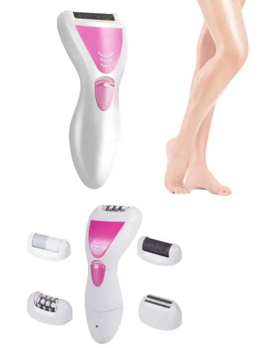 4 Başlıklı Lazer Öncesi Kısaltma Epilasyon Aleti Epilatör Çok Amaçlı