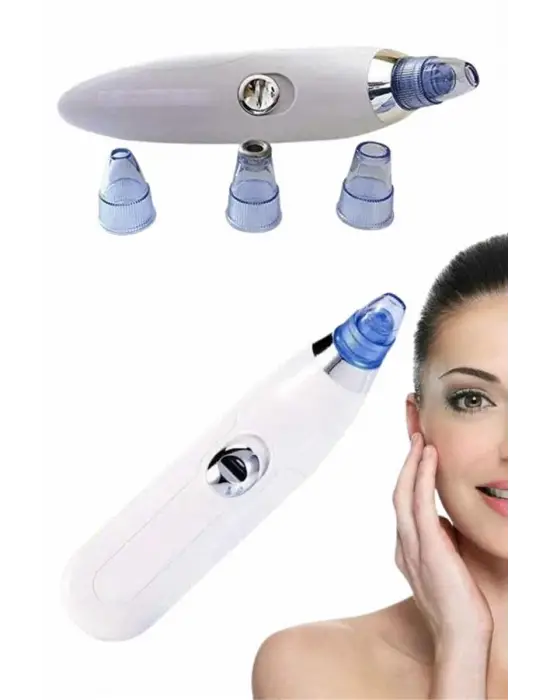 4 Başlıklı Pilli Vakumlu Siyah Nokta Temizleyici Akne Ve Sivilce Önleyici