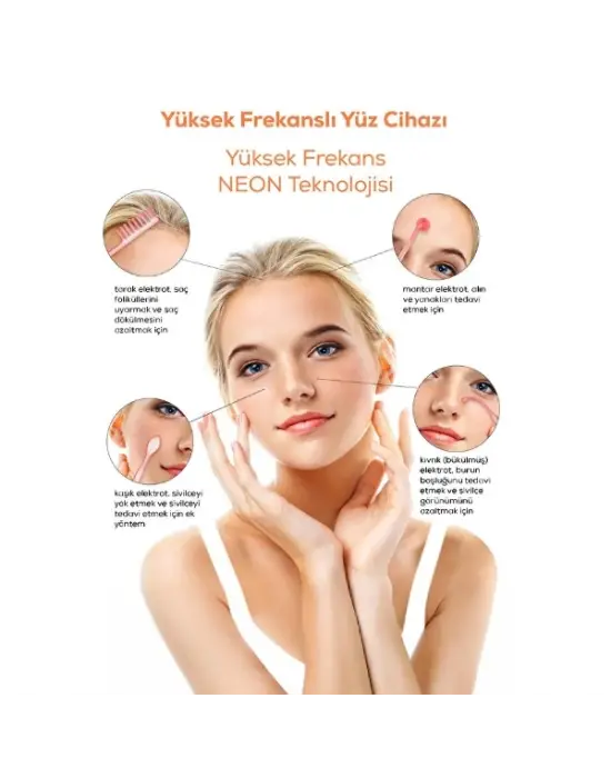 4 Başlıklı Yüksek Frekanslı Cilt Bakım Analiz Cihazı