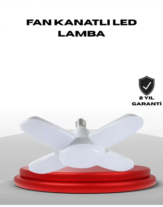 4 Kollu Katlanır Pervane Led Ampül 60 Watt Yüksek Aydınlatma Ve Enerji Tasarrufu