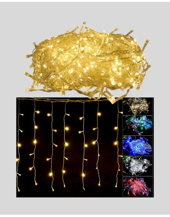 4 Metre Şelale Led Işık Perdesi Dekoratif