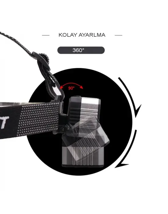 4 Modlu Sensörlü Şarjlı  Güçlü Kafa Lambası  Wt-248