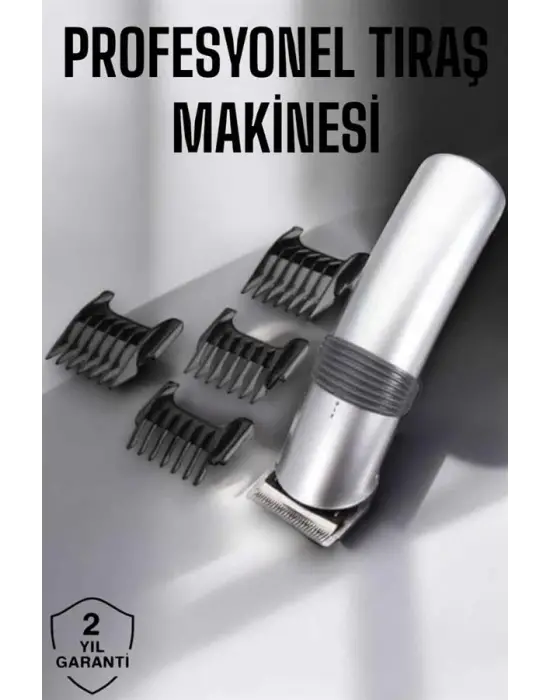 4 Taraklı Taşınabilir Profesyonel Saç Ve Sakal Kesme Tıraş Makinesi
