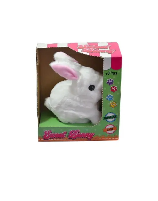 40098 Tavşan Peluş Pilli-Aya Toys