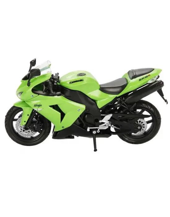 Omarı Yeşil Kawasaki ZX-10R Model Motor 1:12 Ölçekte