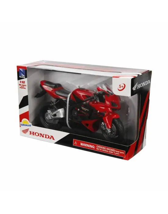 Omarı Kırmızı Honda CBR600R Model Motosiklet 1:12 Ölçekli