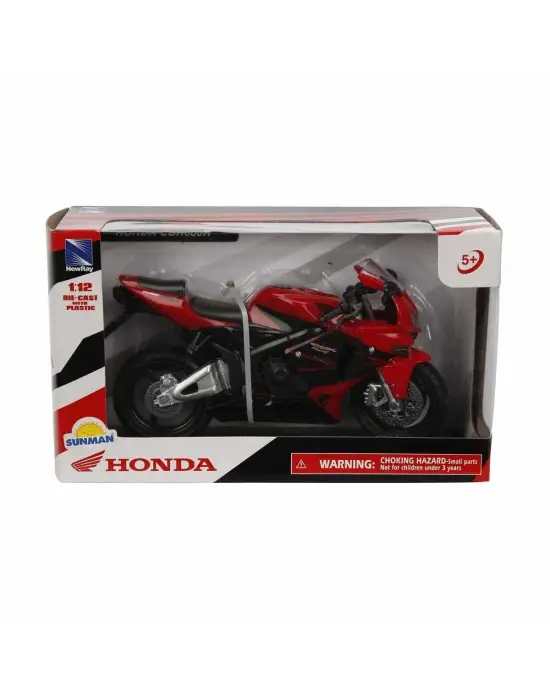Omarı Kırmızı Honda CBR600R Model Motosiklet 1:12 Ölçekli