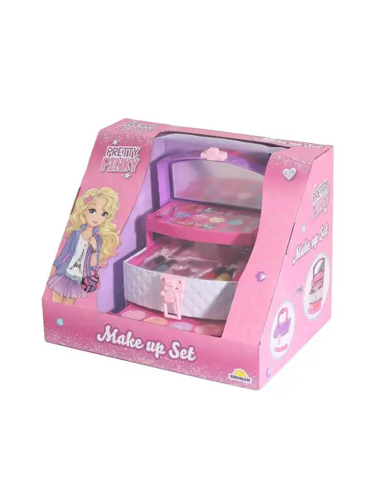 4279 3 Katmanlı Çantalı Makyaj Seti -Sunman